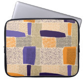 Geometrische Linien mit Unterteilung in Abstrakte  Laptopschutzhülle (Vorderseite)