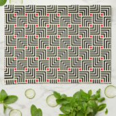 Geometrische Linien Muster Geschirrtuch (Gefaltet)