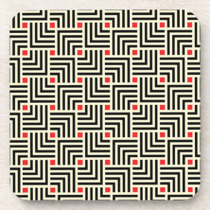 Geometrische Linien Muster Getränkeuntersetzer