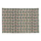 Geometrische Linien Muster Kissenbezug (Rückseite-Rechts)