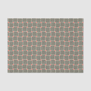 Geometrische Linien Muster Seidenpapier