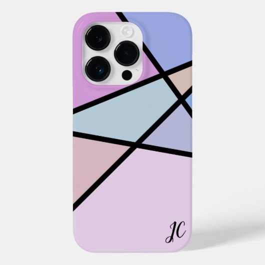 Geometrische Linien und Formen Case-Mate iPhone Hülle (Rückseite)