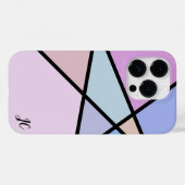 Geometrische Linien und Formen Case-Mate iPhone Hülle (Rückseite (Horizontal))