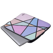 Geometrische Linien und Formen Laptopschutzhülle (Vorne Knopf)