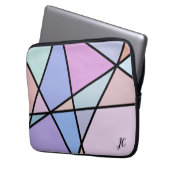 Geometrische Linien und Formen Laptopschutzhülle (Vorderseite Links)