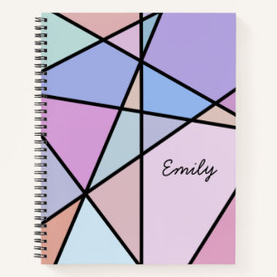 Geometrische Linien und Formen Notizblock