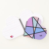 Geometrische Linien und Formen Notizblock (Innenseite)