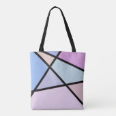 Geometrische Linien und Formen Tasche (Rückseite)