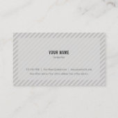 Geometrische Linien Visitenkarte (Rückseite)