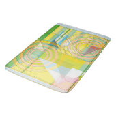Geometrische Linienformen Bath Mat Badematte (Schrägansicht)