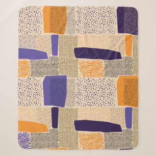 Geometrische Linienformen mit Segmenten. Abstrakte Sherpadecke