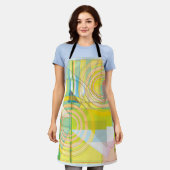 Geometrische Linienformen - Schürze für Großdruck (Getragen)