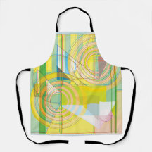 Geometrische Linienformen - Schürze für Großdruck