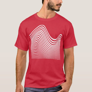 geometrische Liniengestaltung T-Shirt