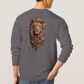 Geometrische Lion: Designs kultureller mosaischer T-Shirt (Rückseite)
