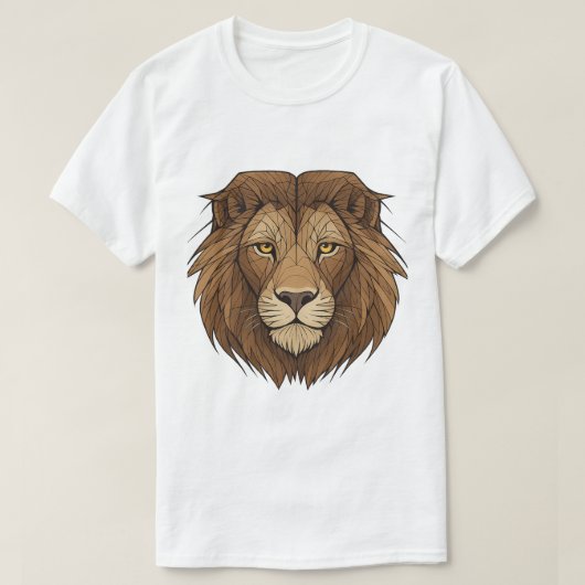 Geometrische Lion T-Shirt (Design vorne)