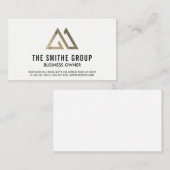 Geometrische Logo-Visitenkarte Visitenkarte (Vorne/Hinten)