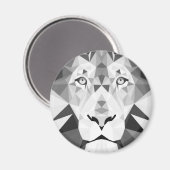 Geometrische Lötfarbe Schwarz/Weiß Magnet (Vorderseite/Rückseite)