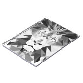 Geometrische Lötfarbe Schwarz/Weiß Notizblock (Linke Seite)