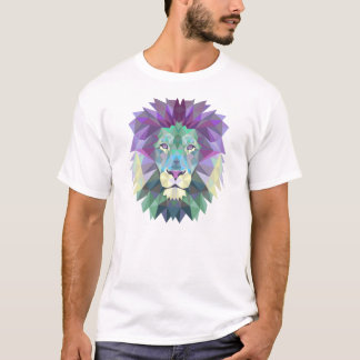 Geometrische Löweillustration T-Shirt