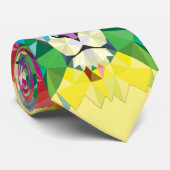 geometrische Löwengelb Krawatte (Gerollt)