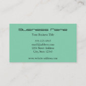 Geometrische Luna Moth Business Card Visitenkarte (Rückseite)