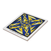 Geometrische Mandala-Fliese Fliese (Seite)