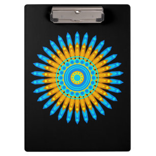 Geometrische Mandala-Kunstkreisgestaltung 48256 Klemmbrett