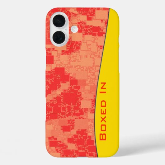 Geometrische Mandarine Abstrakte Musterkonstruktio Case-Mate iPhone Hülle (Rückseite)