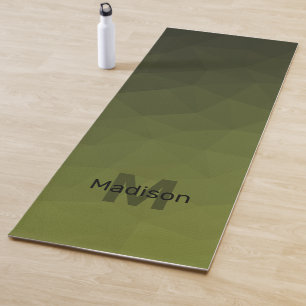 Geometrische Maschenmuster für das Gefälle in grün Yogamatte