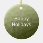 geometrische Maschenöffnung für das Army-grüne Lic Keramik Ornament (Hinten)