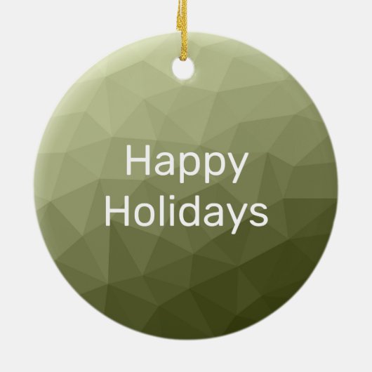 geometrische Maschenöffnung für das Army-grüne Lic Keramik Ornament (Hinten)