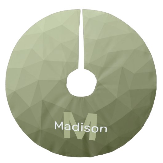 geometrische Maschenöffnung für das Army-grüne Lic Polyester Weihnachtsbaumdecke (Vorderseite)