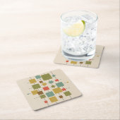 Geometrische MCM-Quadrate - Magnet-Tür für mehrere Rechteckiger Pappuntersetzer (Vor Ort)