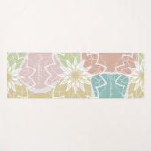Geometrische Meditation Blume Name Dankbarkeit Man Yogamatte (Vorderseite (Horizontal))