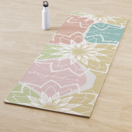 Geometrische Meditation Blume Name Dankbarkeit Man Yogamatte