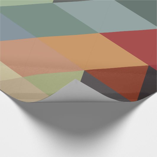 Geometrische Mehrfarbendreiecke der Muster-| Geschenkpapier (Ecke)