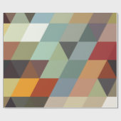 Geometrische Mehrfarbendreiecke der Muster-| Geschenkpapier (Flach)