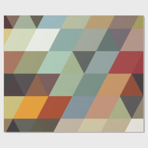 Geometrische Mehrfarbendreiecke der Muster-  Geschenkpapier