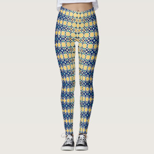 Geometrische mehrfarbige Leggings
