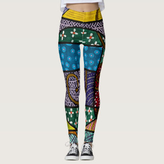 geometrische mehrfarbige Leggings von Laurie
