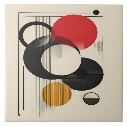 Geometrische Meisterschaft des Mitteljahrs Nr. 5 Fliese (Vorderseite)