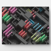 Geometrische Mikrowelt Fotoplatte (Vorderseite)