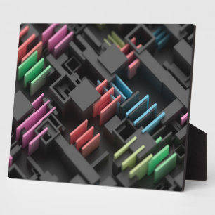 Geometrische Mikrowelt Fotoplatte