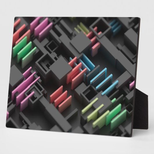 Geometrische Mikrowelt Fotoplatte (Seite)