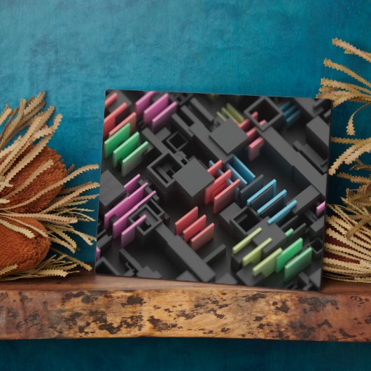 Geometrische Mikrowelt Fotoplatte (Seite)