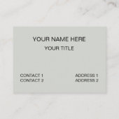 Geometrische Minimalistische moderne Geometrie Visitenkarte (Rückseite)