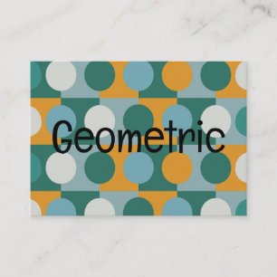 Geometrische Minimalistische Moderne Geometrische Visitenkarte