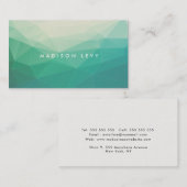 Geometrische Minimalistische moderne Unternehmen Terminkarte (Vorne/Hinten)