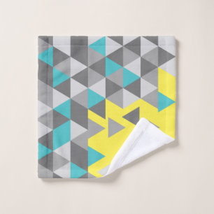 Geometrische minimalistische Muster FARBE DES JAHR Badhandtuch Set